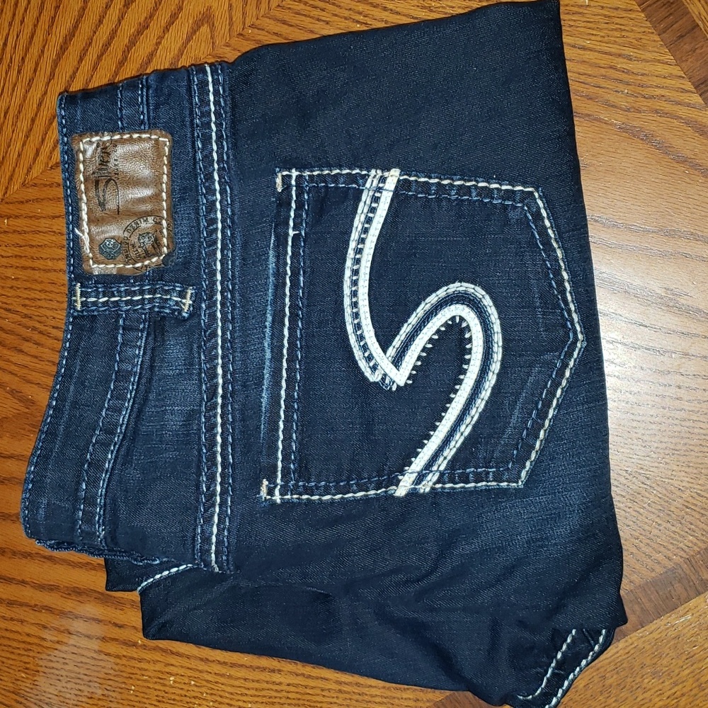 SILVER Francis Boot Cut Dark Wash Blue Denim Jeans Women's Size 18